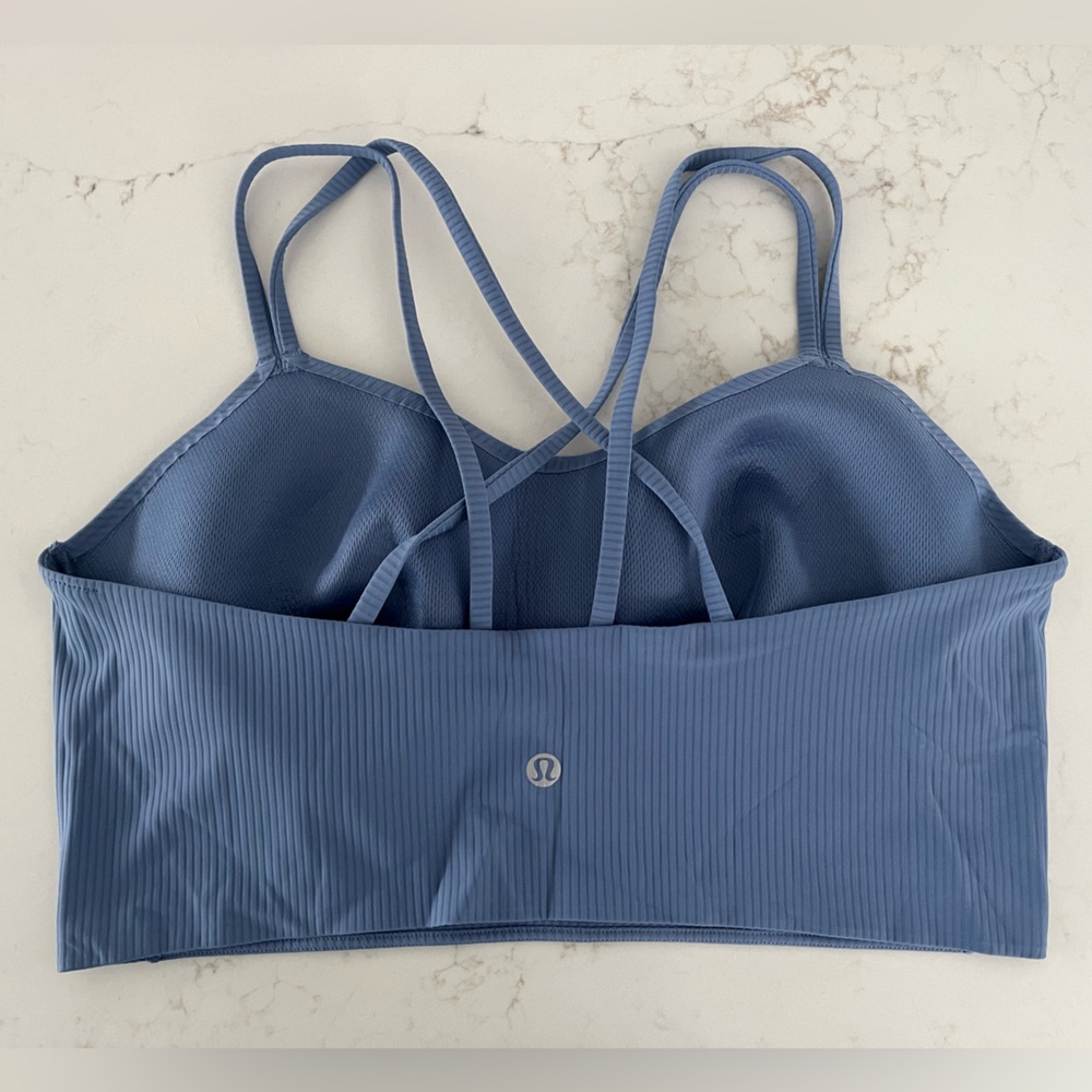 Lululemon Like a Cloud Ribbed Longline Bra, light support B/C cup